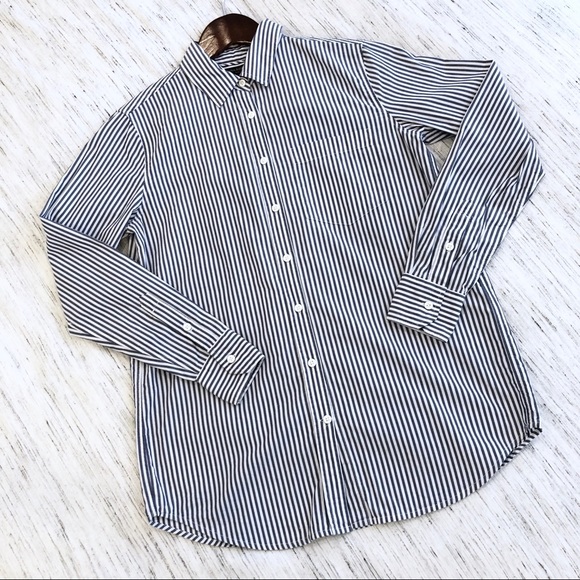 Banana Republic Classic Striped Button Down XXSP - Picture 1 of 6
